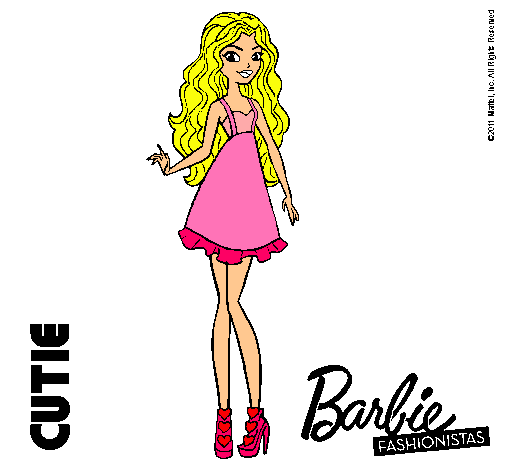 Dibujo Barbie Fashionista 3 pintado por sofi12