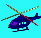 Dibujo Helicóptero  pintado por cuyos