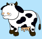Dibujo Vaca pensativa pintado por YULIANASOL