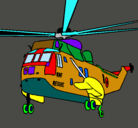 Dibujo Helicóptero al rescate pintado por pillo