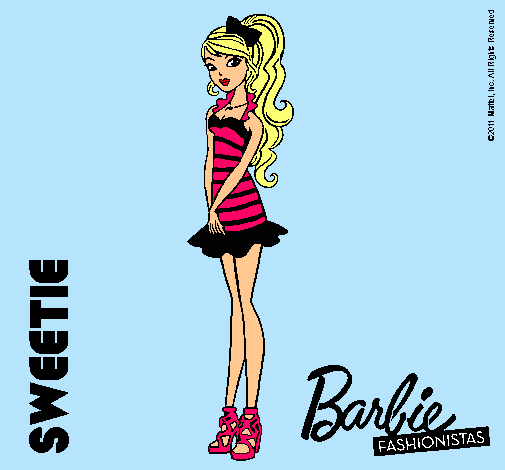 Dibujo Barbie Fashionista 6 pintado por Valee-Layz