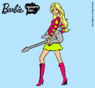 Dibujo Barbie la rockera pintado por aroha2002