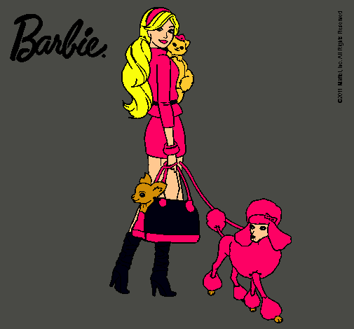 Dibujo Barbie elegante pintado por amalia