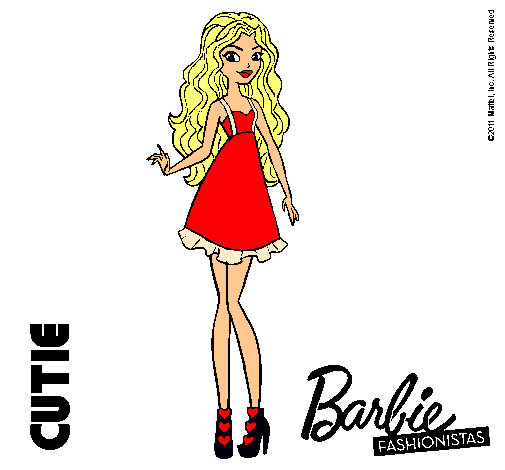 Dibujo Barbie Fashionista 3 pintado por bachatera