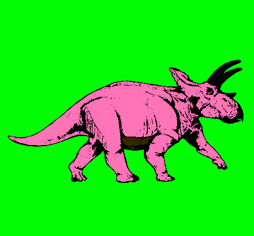 Dibujo Triceratops pintado por dino_dino