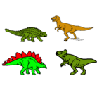 Dibujo Dinosaurios de tierra pintado por chaparra
