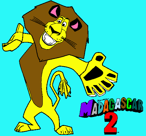 Dibujo Madagascar 2 Alex 2 pintado por Emy_spidy