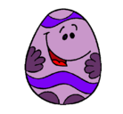 Dibujo Huevo de pascua feliz pintado por DANAI