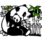Dibujo Mama panda pintado por omaima