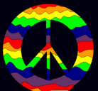 Dibujo Símbolo de la paz pintado por wewi