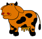 Dibujo Vaca pensativa pintado por ivanobix