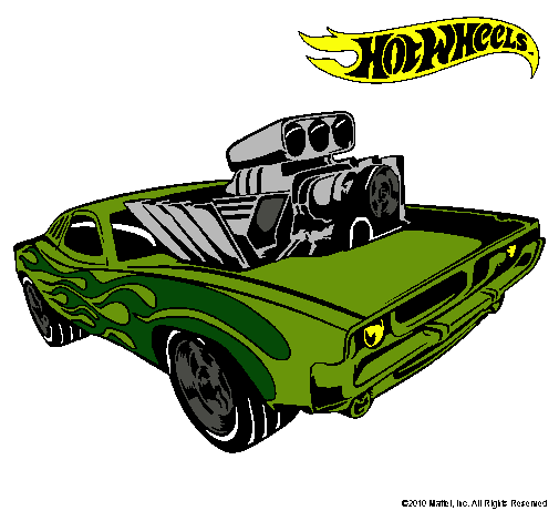 Dibujo Hot Wheels 11 pintado por tuca