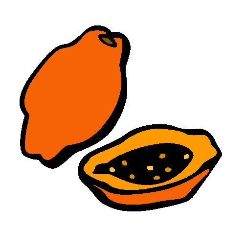 Dibujo Papaya pintado por fabys