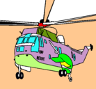 Dibujo Helicóptero al rescate pintado por DANNYPC