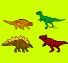 Dibujo Dinosaurios de tierra pintado por Dinusaurios