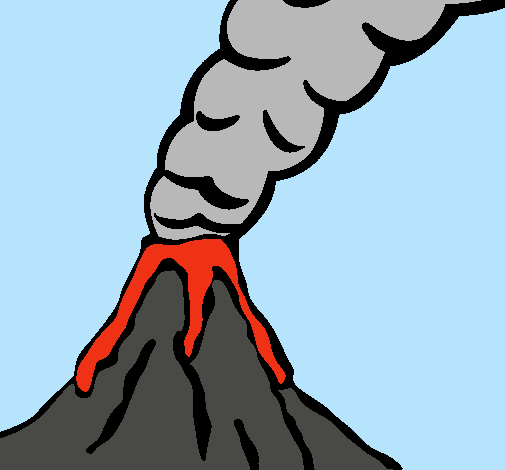 Dibujo Volcán pintado por 348ALEX