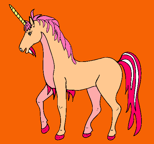 Dibujo Unicornio II pintado por indi