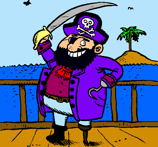 Dibujo Pirata a bordo pintado por mikelita