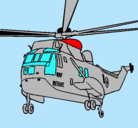 Dibujo Helicóptero al rescate pintado por socrate