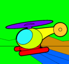 Dibujo Helicóptero pequeño pintado por pitita