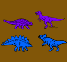 Dibujo Dinosaurios de tierra pintado por ETUI