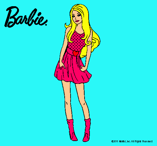 Dibujo Barbie veraniega pintado por caterin5678