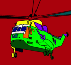 Dibujo Helicóptero al rescate pintado por erasoaosoa