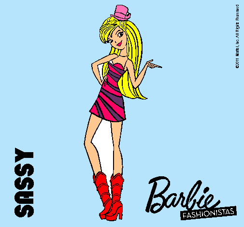 Dibujo Barbie Fashionista 2 pintado por caterin5678