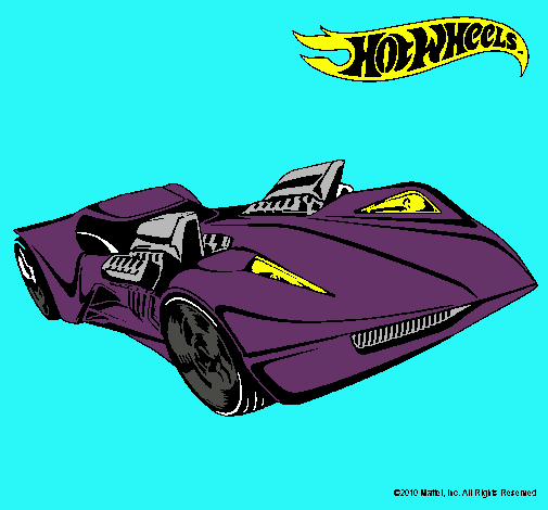 Dibujo Hot Wheels 4 pintado por tuca