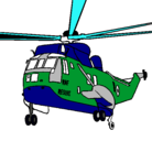 Dibujo Helicóptero al rescate pintado por helicoptero 