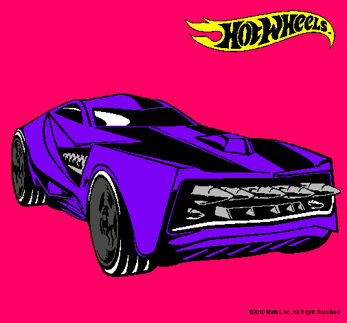 Dibujo Hot Wheels 12 pintado por tuca