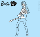 Dibujo Barbie la rockera pintado por mateodv