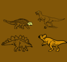 Dibujo Dinosaurios de tierra pintado por txipi
