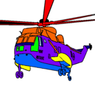 Dibujo Helicóptero al rescate pintado por patrricio