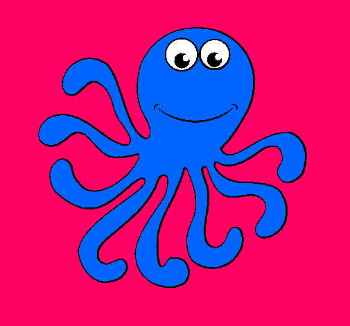 Dibujo Pulpo 2 pintado por amaury