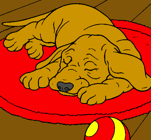 Dibujo Perro durmiendo pintado por Gabriela1234