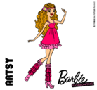 Dibujo Barbie Fashionista 1 pintado por DANAI