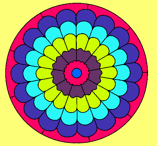 Dibujo Mandala 23 pintado por vickita