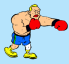 Dibujo Boxeador pintado por tmbn