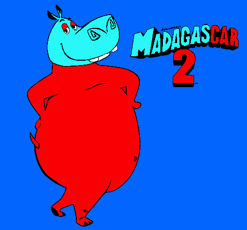 Dibujo Madagascar 2 Gloria pintado por Jazchu 