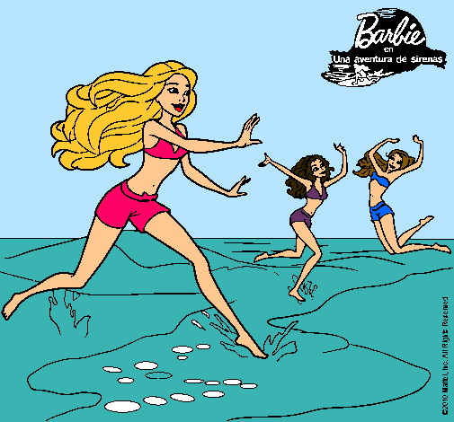 Dibujo Barbie de regreso a la playa pintado por abriluchi