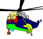 Dibujo Helicóptero al rescate pintado por hermoso