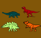 Dibujo Dinosaurios de tierra pintado por chuki