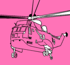 Dibujo Helicóptero al rescate pintado por avelina
