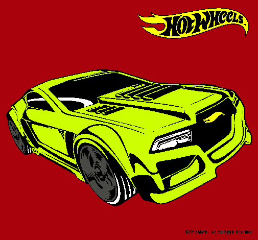 Dibujo Hot Wheels 5 pintado por tuca