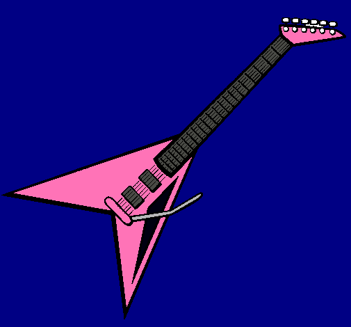 Dibujo Guitarra eléctrica II pintado por mateyvalen