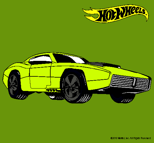 Dibujo Hot Wheels 1 pintado por tuca