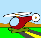 Dibujo Helicóptero pequeño pintado por aguilar
