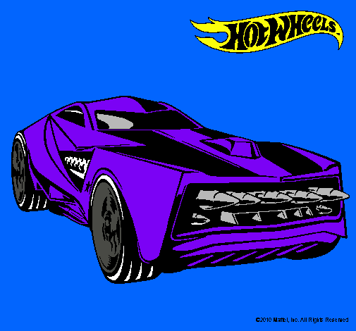 Dibujo Hot Wheels 12 pintado por tuca