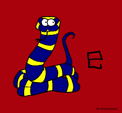 Dibujo Serpiente pintado por Laura-Albares 